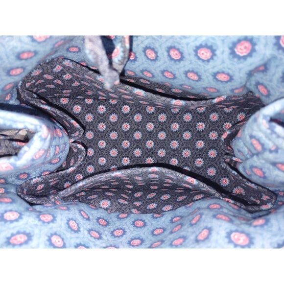 Beautiful and Unique Blue and Red Fabric Purse - Picture 7 of 15